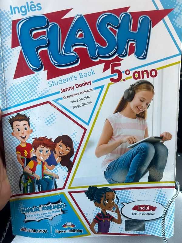 Manual inglês livro Flash student’s book 5 ano