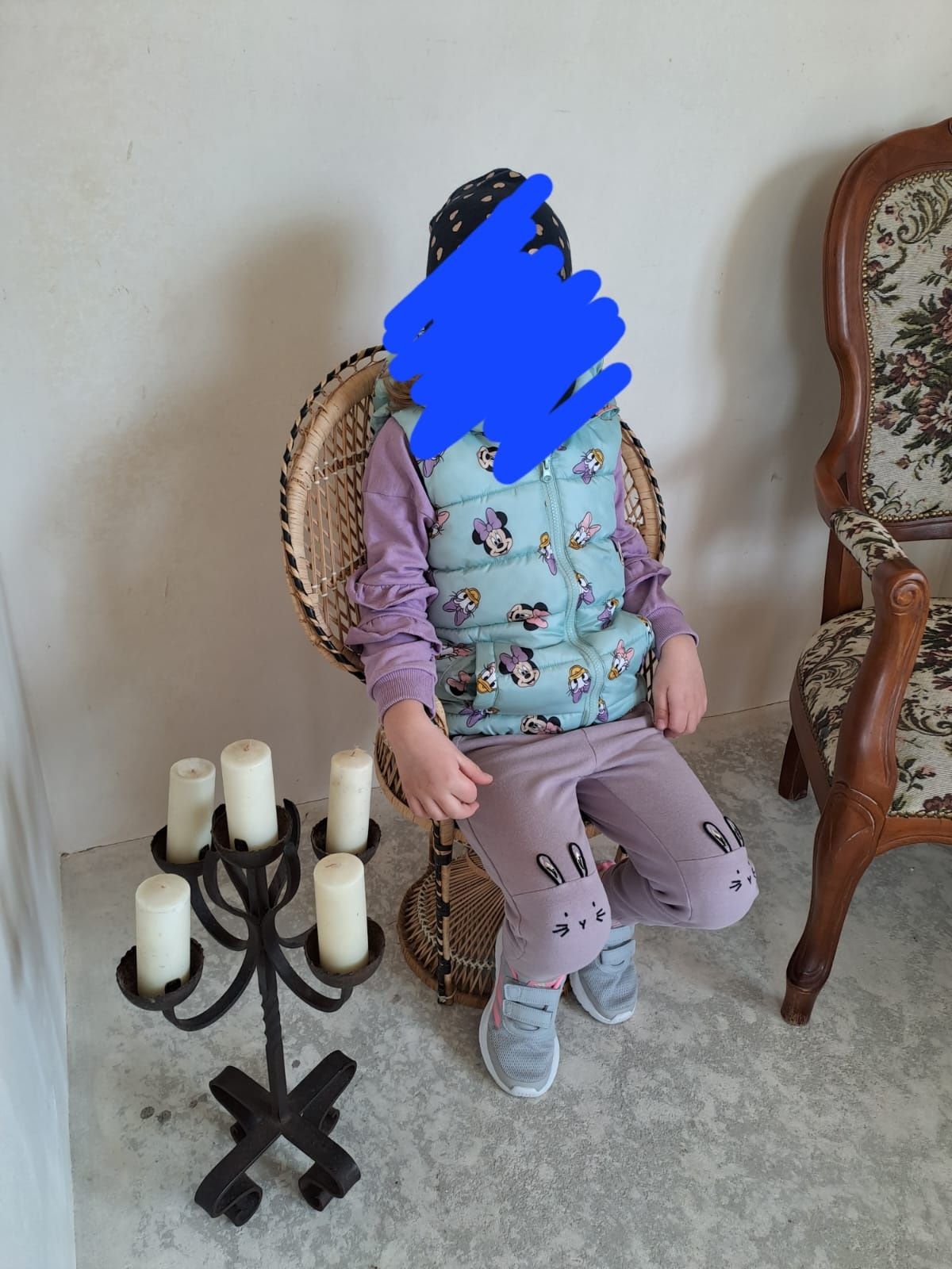Fotel mini paw peacock fotel  rattanowy