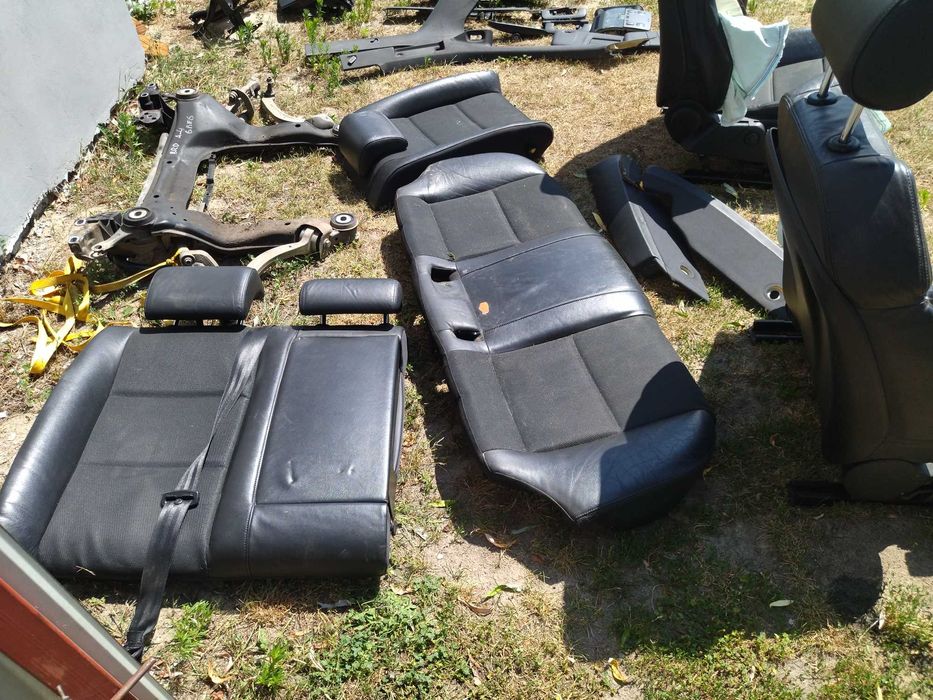 fotele skorzane skora  siedzenia a4 b6 b7 s-line avant kombi