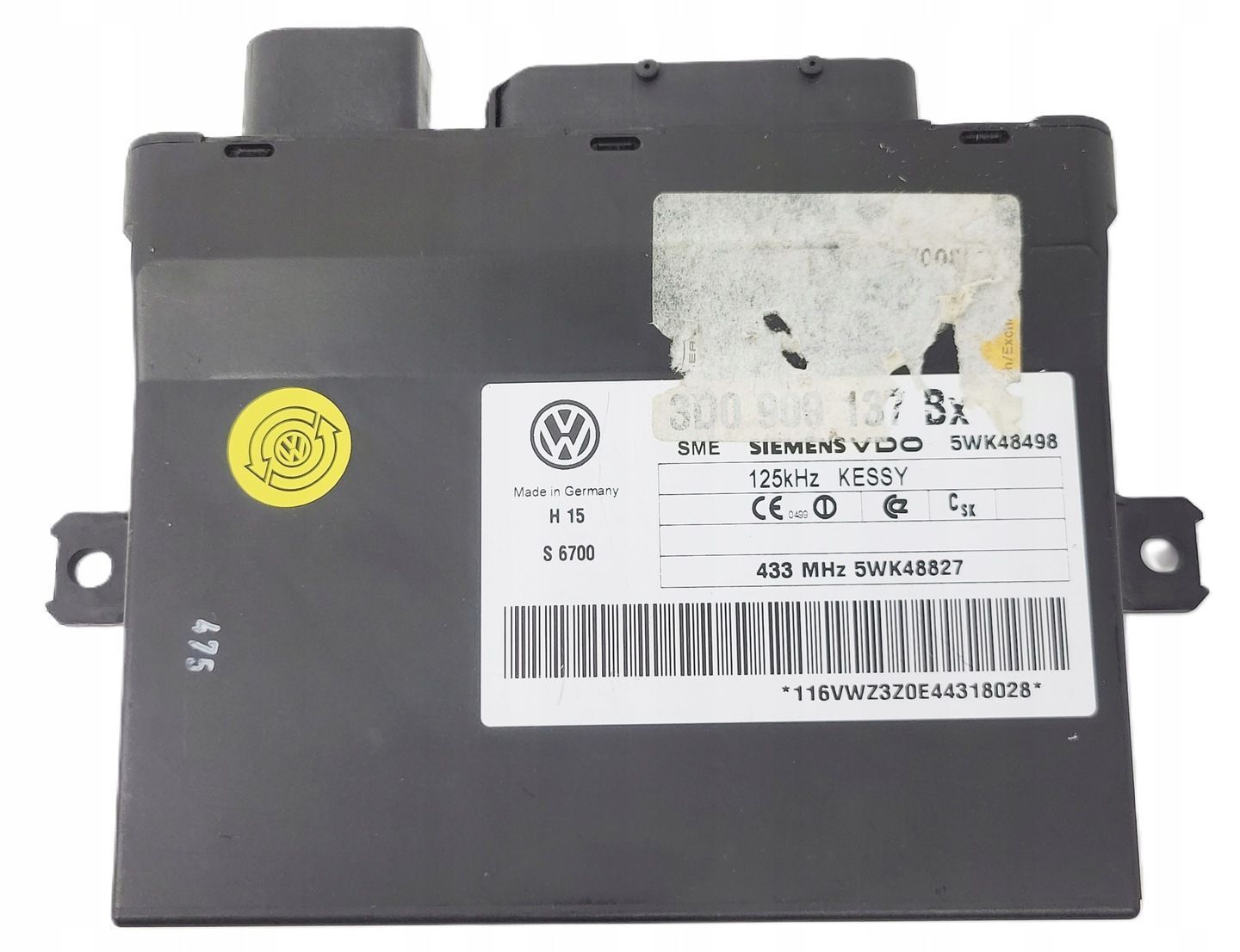 VW PHAETON TOUAREG MODUŁ KESSY 3D0909137B 3D0909137BX KEYLESS GO SPRAWNY