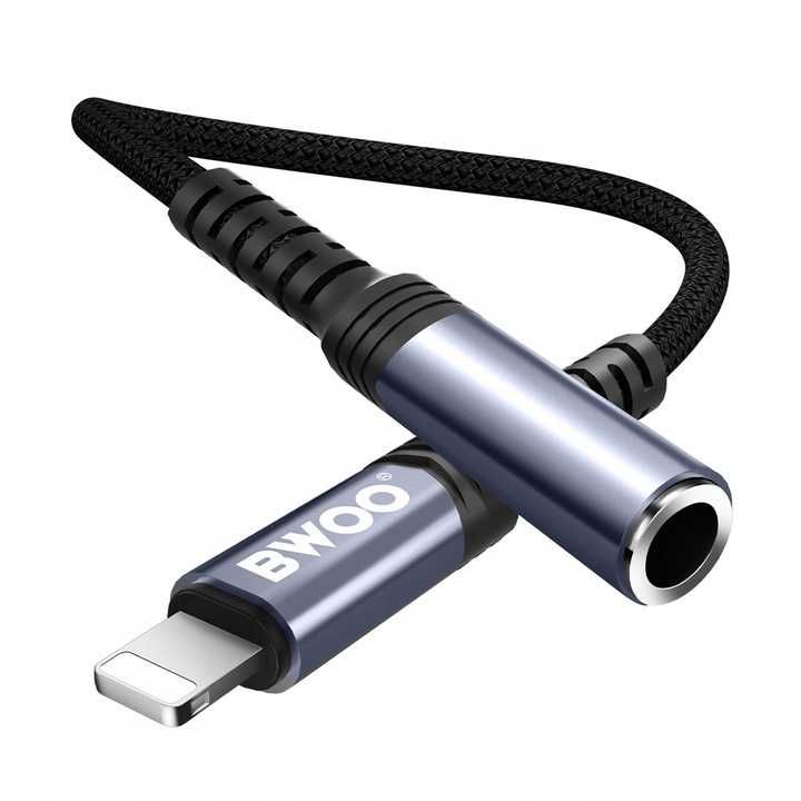 BWOO BZ48 Adapter słuchawek iPhone Lightning na Jack 3,5mm Sklep Wawa