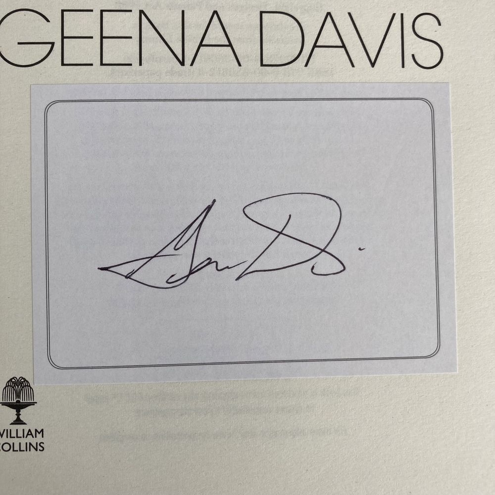 Geena Davis - autograf - podpis - Beetlejuice - the fly