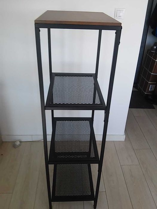 FJÄLLBO regał czarny metalowy Ikea 51x136cm