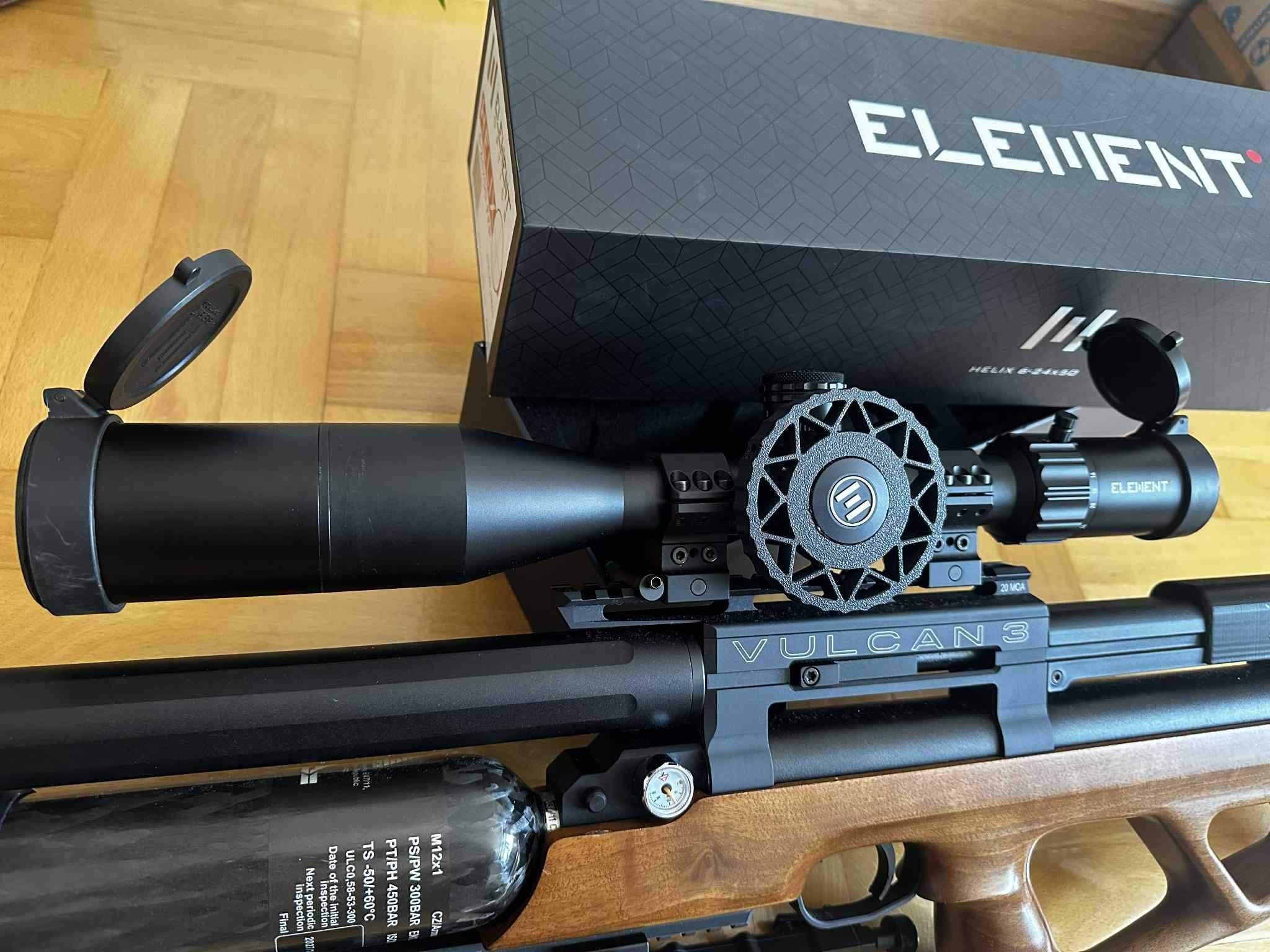 Luneta Element OPTICS HELIX 6-24X50 luneta FFP MRAD Vortex