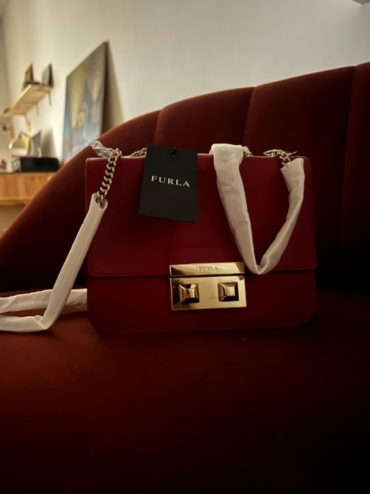 Bolsa Furla vermelha — nova com etiqueta, original