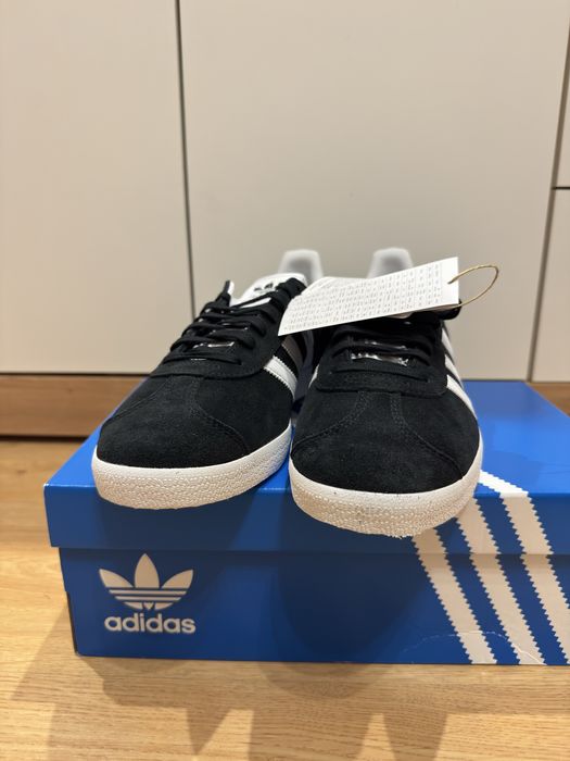 Buty Adidas Gazelle 42.5 sneakersy trampki NOWE czarne zamsz modne