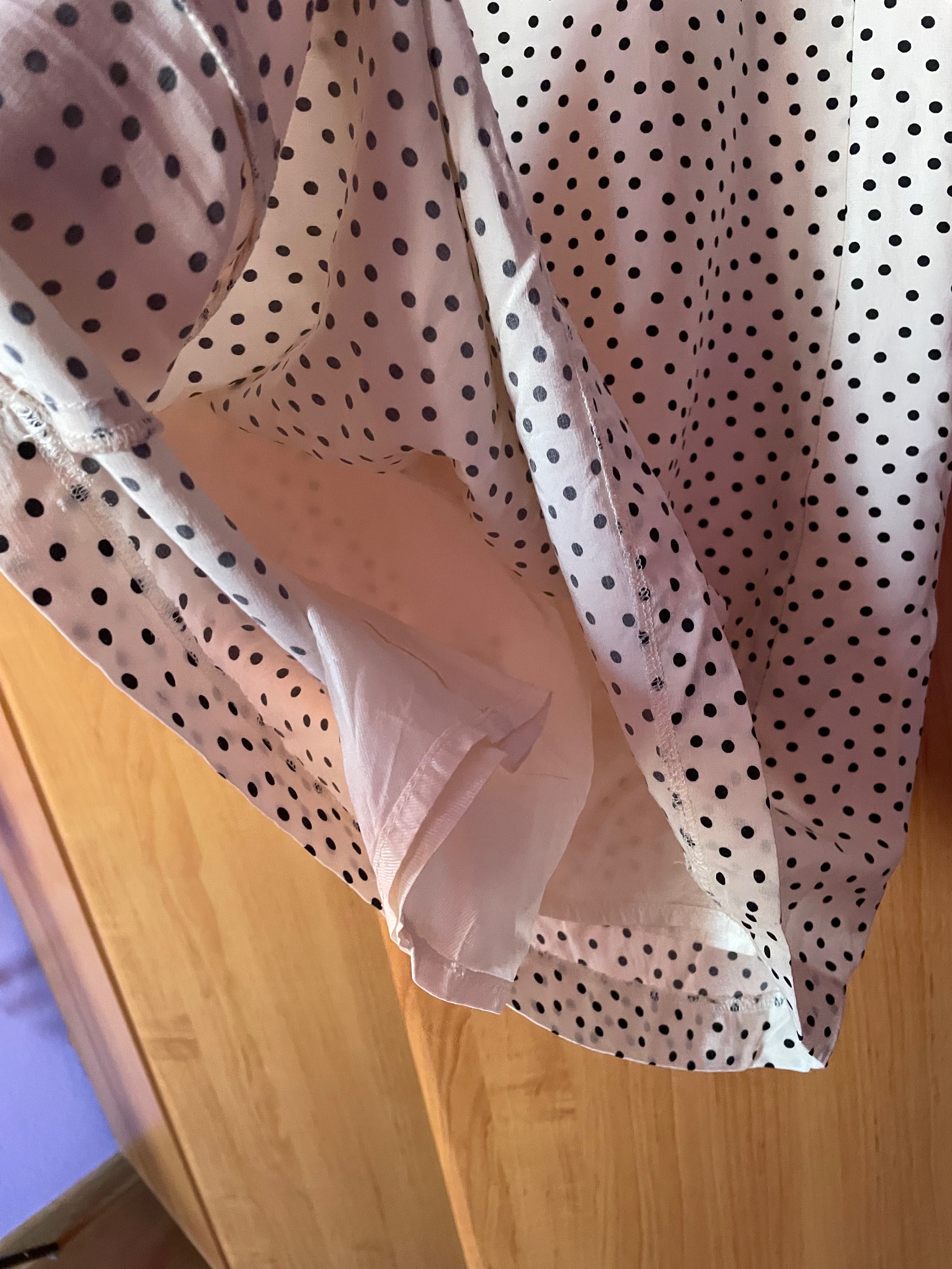 Sprzedam sukienkę w grochy jak nowa M Zara basic