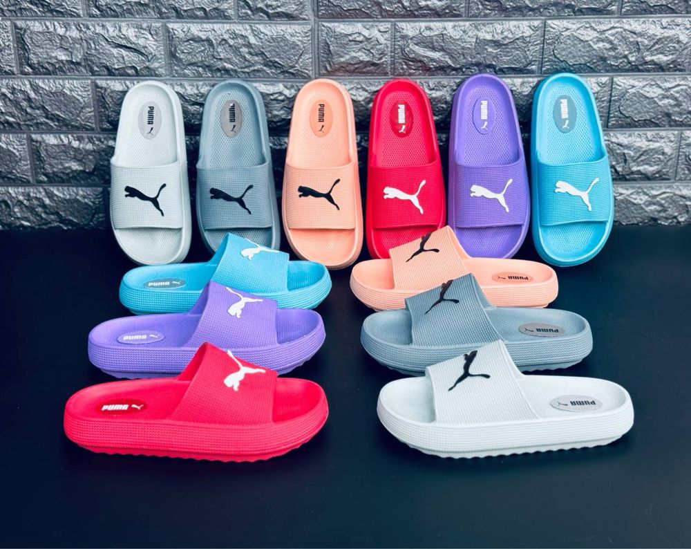 Шльопанці жіночі Puma яскраві/ стильні/ зручні