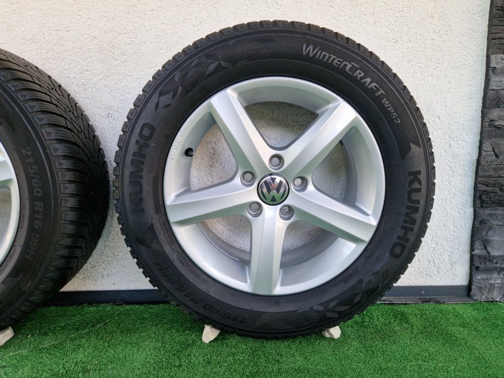 215/60r16 Vw Passat B8 B7 T-Roc Eos Scirocco Golf Alufelgi 5x112 Et42