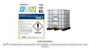 RSM32 roztwór saletrzano-mocznikowy RSM 32 32%