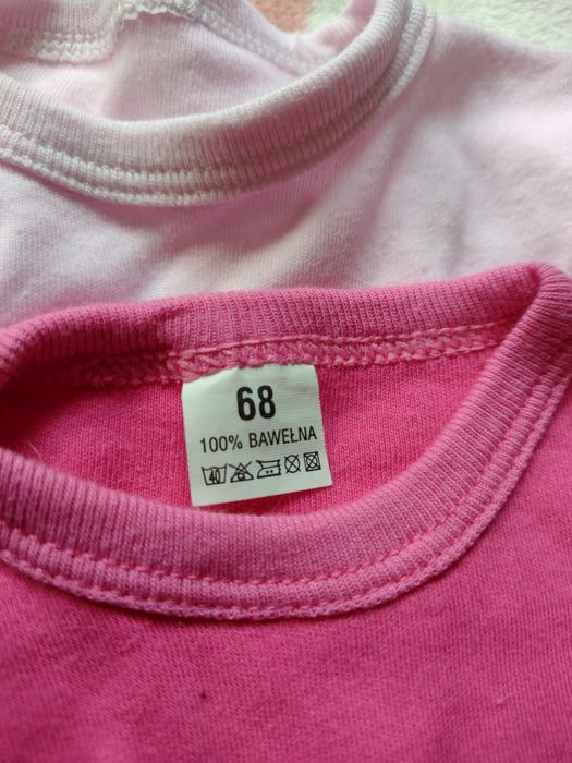 Zestaw body dziecięce bluzeczki 68 74 Polska Firma