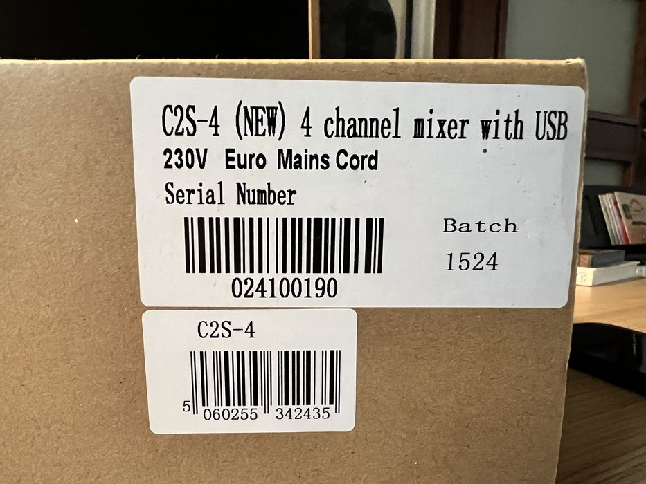 Nowy mikser Studiomaster C2S-4 USB – 4 kanały, 230V