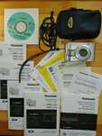 Panasonic Lumix DMC-LZ5  srebrny na 2 baterie AA + skórzany futerał