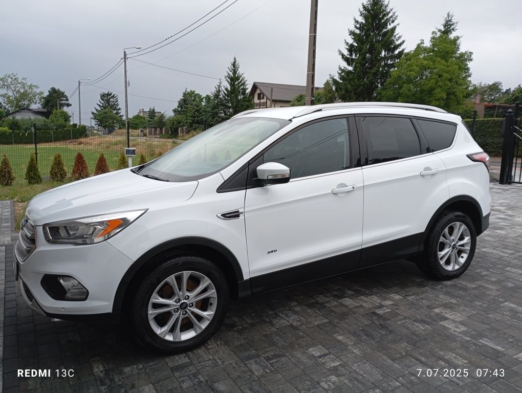 Ford Kuga 2017r. 2.0 TDCi 150KM 4x4,Hak, skóry,Navi, Stan Bardzo Dobry