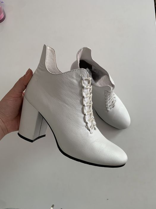 Botki damskie skórzane