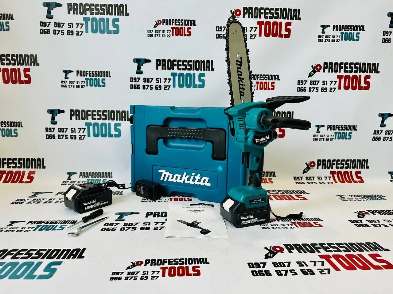 Аккумуляторная міні піла цепная Makita DUC2000Z Гілкоріз 20см 24V-5Ah