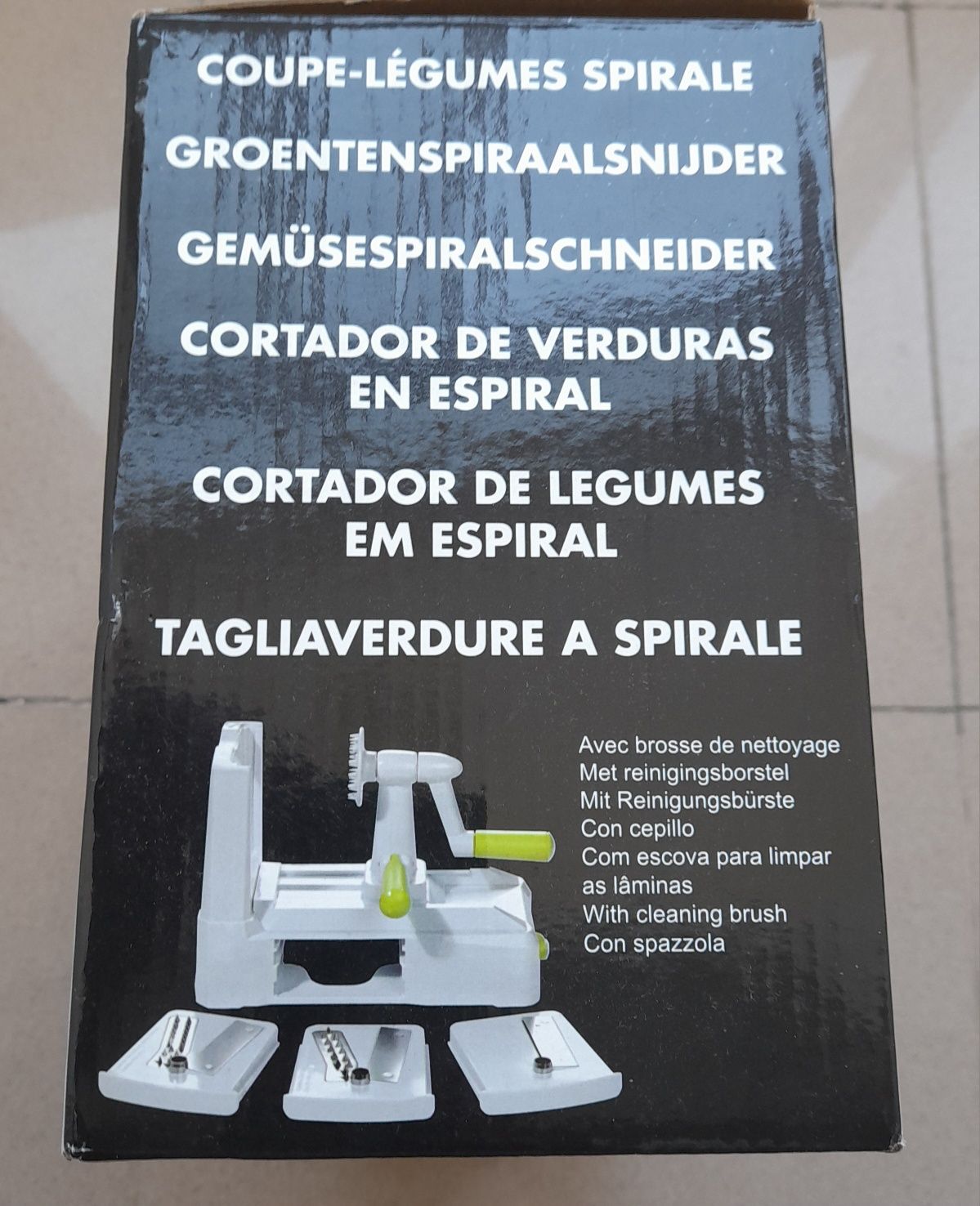 Corta legumes em espiral
