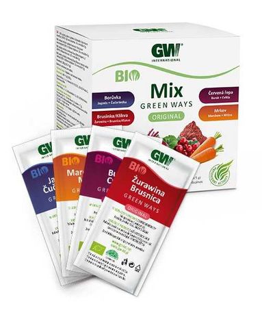 MIX OWOCE-WARZYWA BIO Green Ways - op. podróżne 200 g. (40 szt x 5 g.)