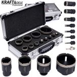 KRAFT&DELE Otwornice Koronki Diamentowe Zestaw 6-68mm 12szt