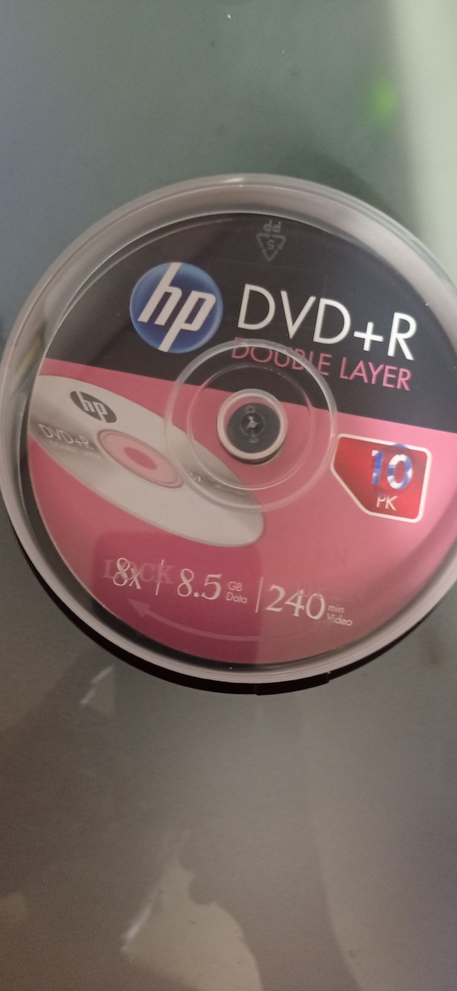 DVD dl + dual layer 8.5 GB HP pack de 8 dvds