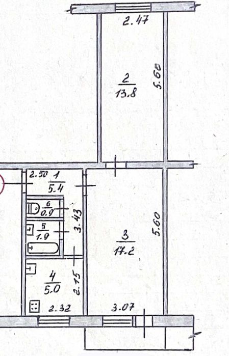 Двокімнатна за ціною  однокімнатної
