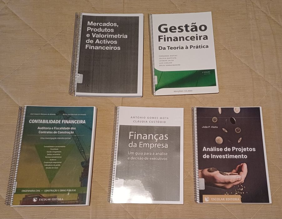 5 Livros impressos - Finanças & Contabilidade & Gestão