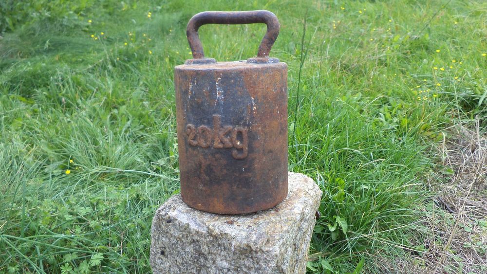 Kotwica ciężarek Stary odważnik 20kg z prl-u sygnowany  kotwica