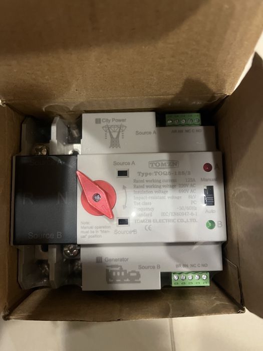 АВР Tomnz TOQ5-125/2 Dual Power