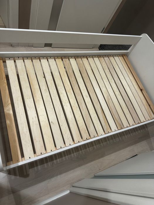 Łóżko dziecięce białe 90x160