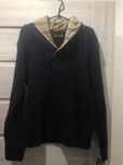 Burberry sweter męski granatowy kratka S M