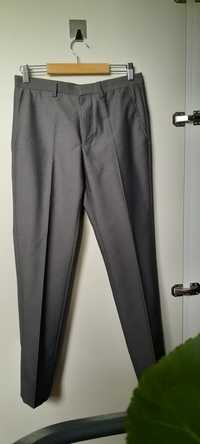 Eleganckie szare spodnie garniturowe XS Burton Menswear London