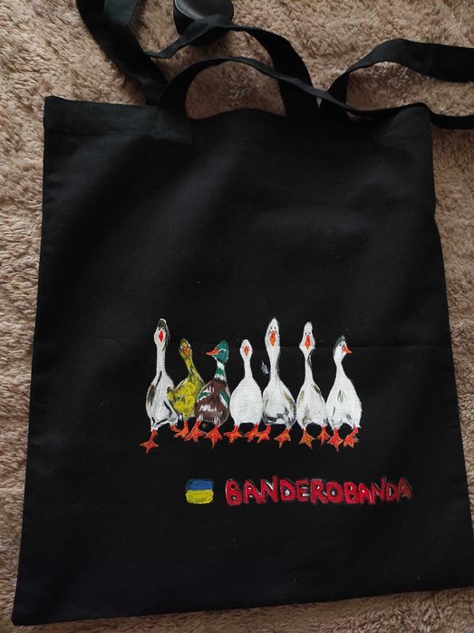 Шопер, сумка з ручним розписом.