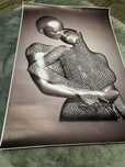 Poster arte abstrata efeito 3D - 40 X 60 cm
