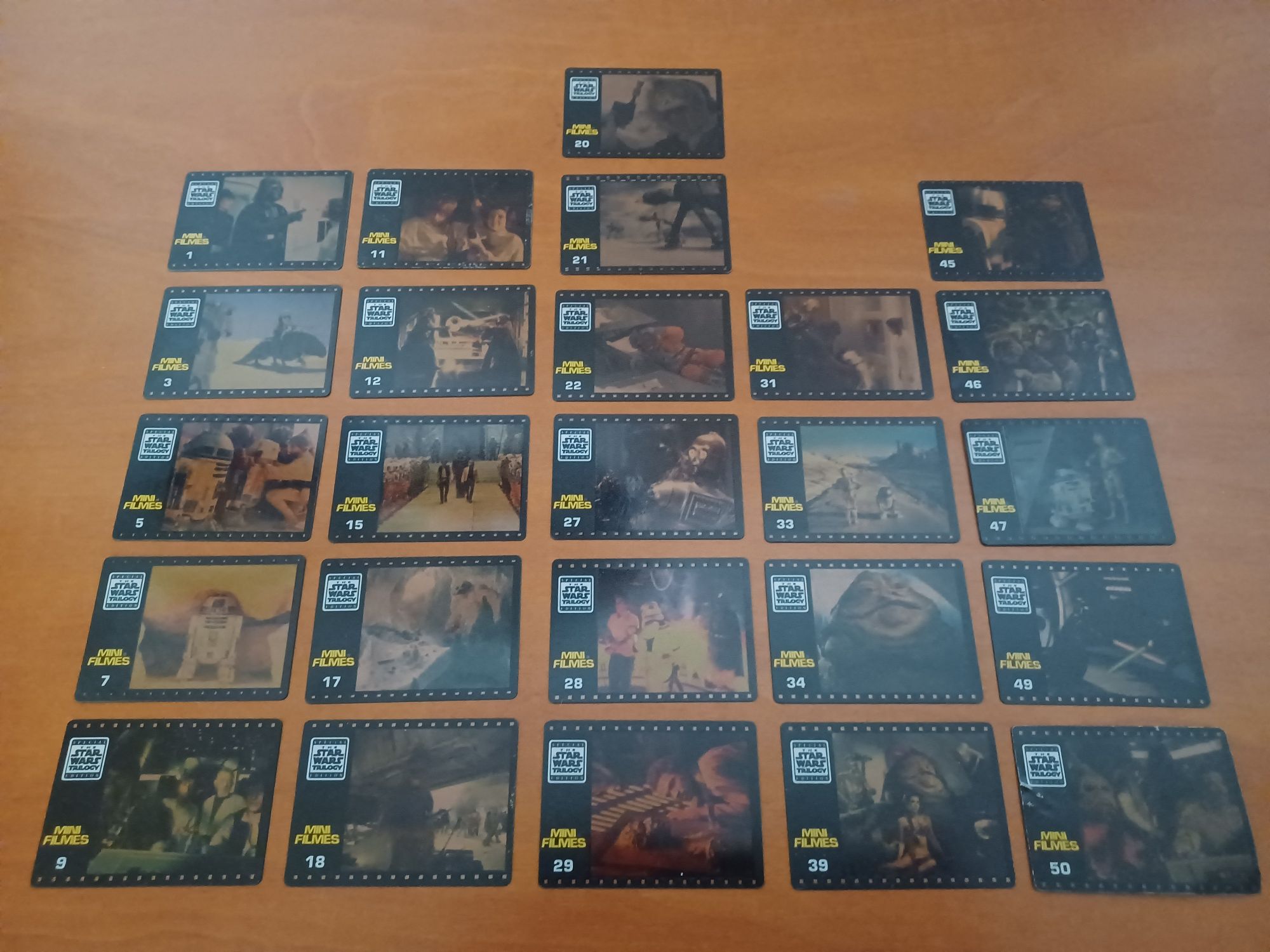 26 Mini Filmes da Star Wars Trilogy da Matutano