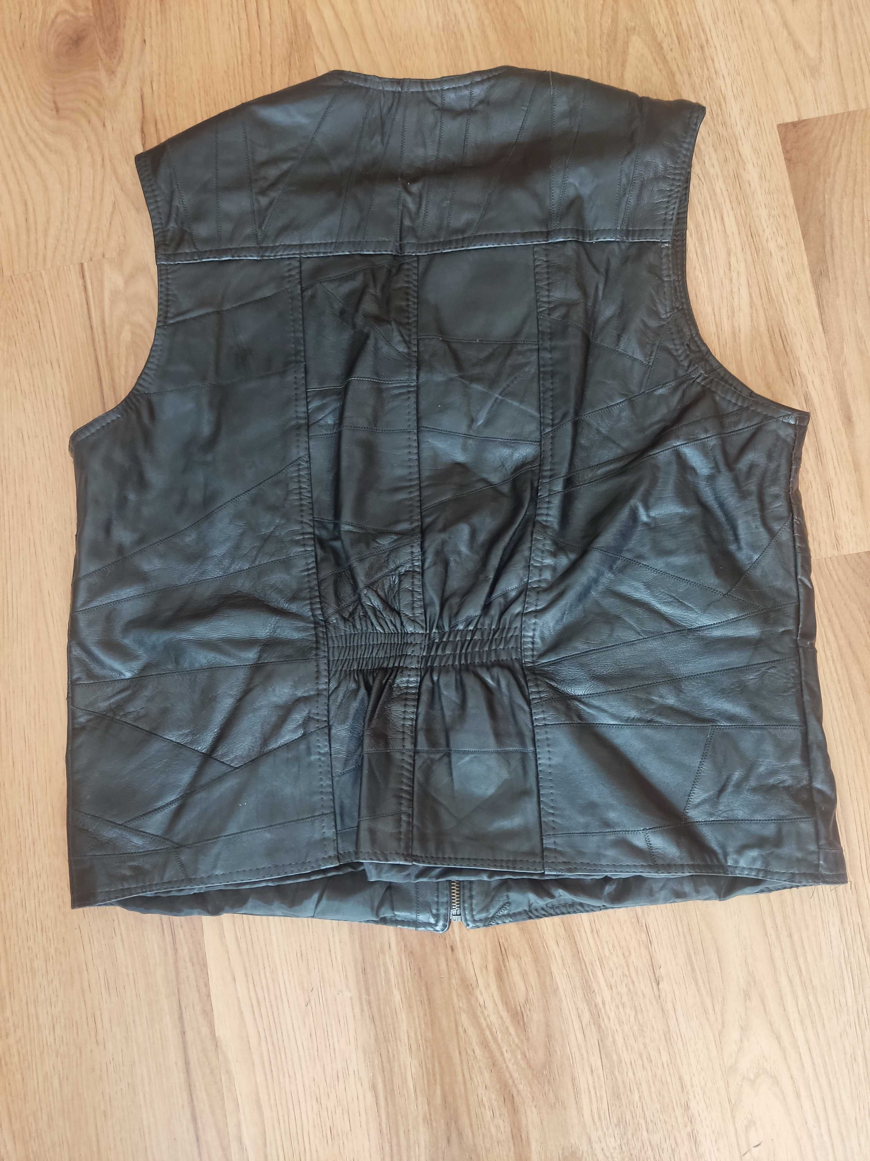 Bezrękawnik skórzany męski 3 XL
