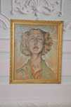 I. Witkiewicz Witkacy 1933 Portret Kobiety - Pastel - Stary Obraz