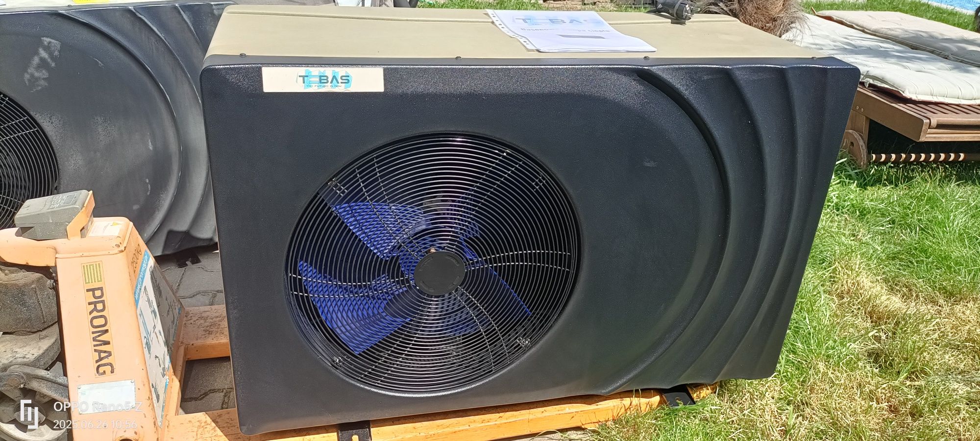 Basenowa pompa ciepła INWERTER do 80m3 wody.TEBAS M 16.5 KW