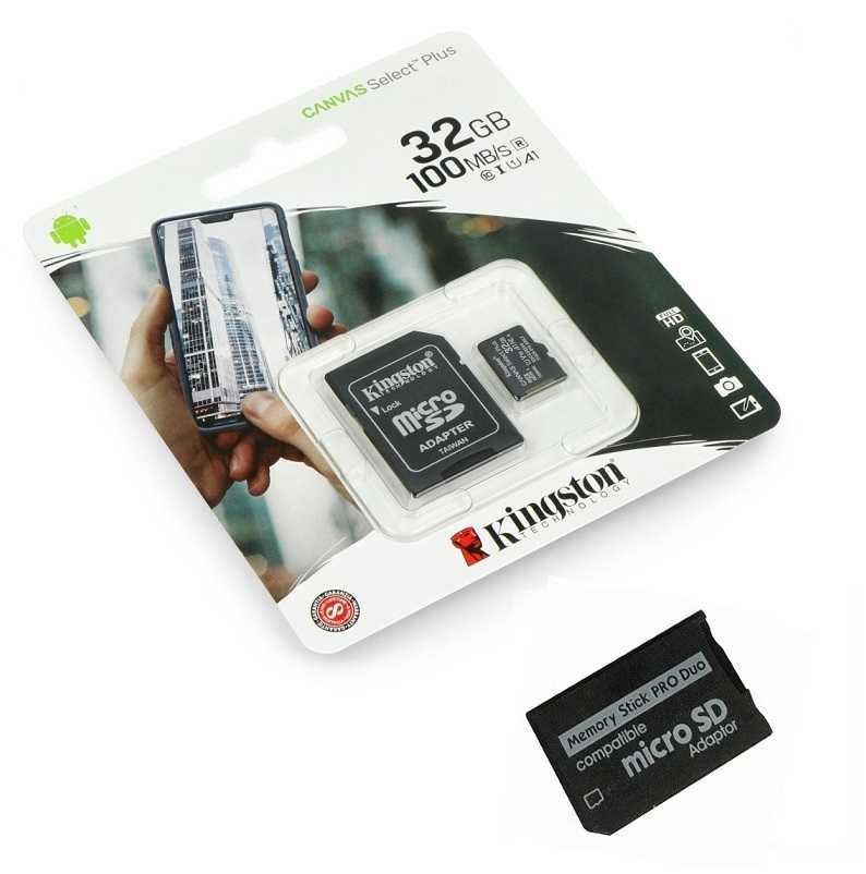 Karta 32GB Kingston Adapter MS PRO DUO do PSP * Wejherowo Video-Play