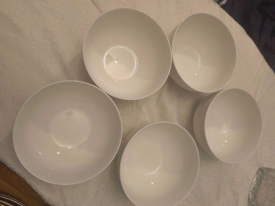5 Miseczek DUKA FELICIA 15 cm biała porcelana