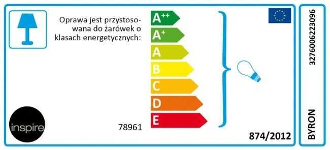 Lampa stołowa BYRON miedziana E27 INSPIRE