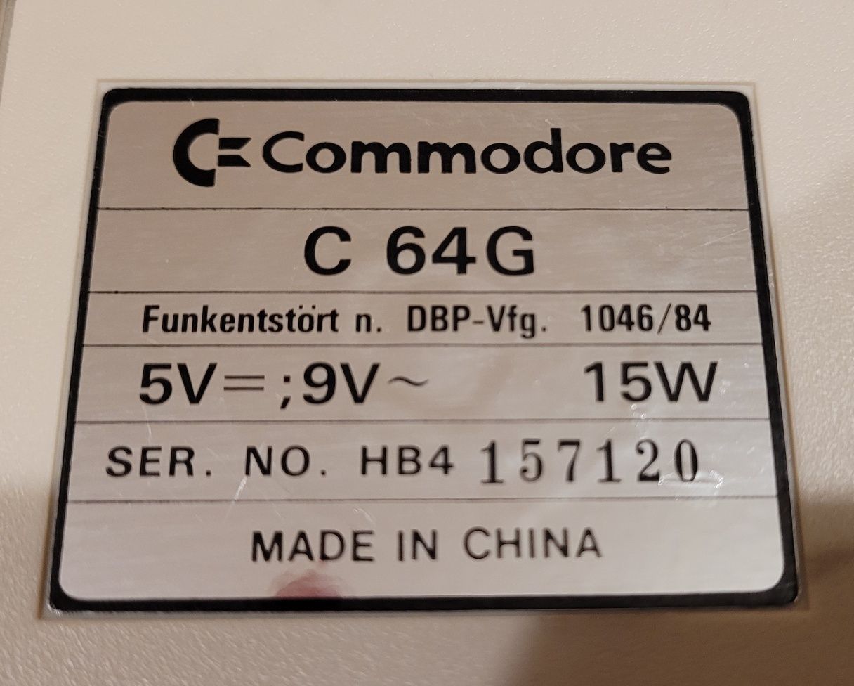 Komputer Commodore C64 G