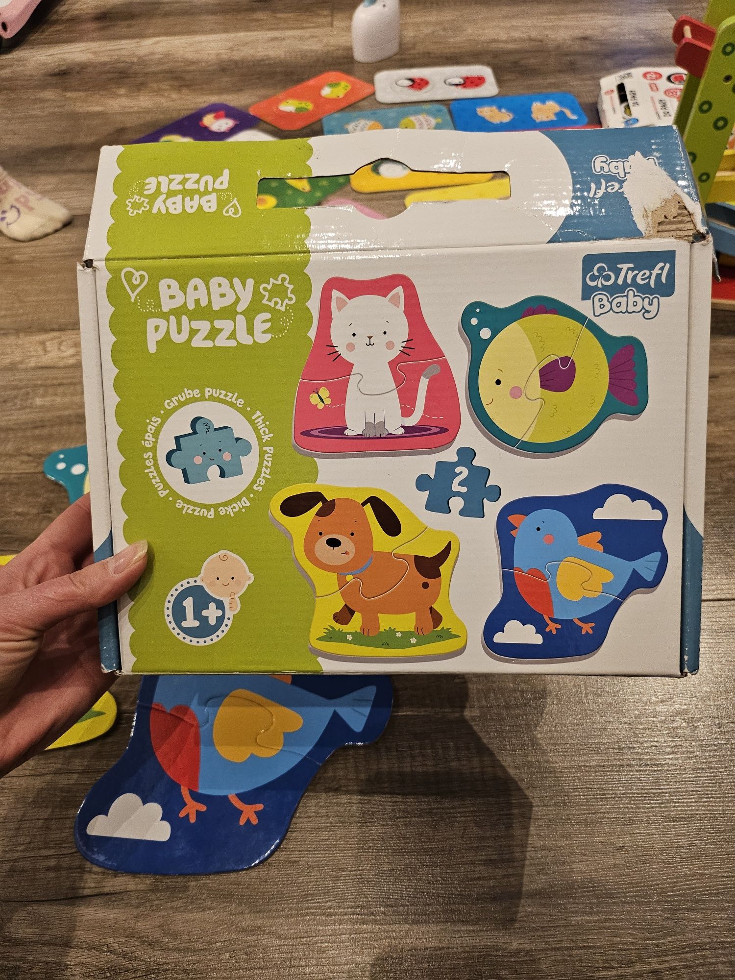 Puzzle baby trefl 2elementy 12m+ układanka edukacyjna