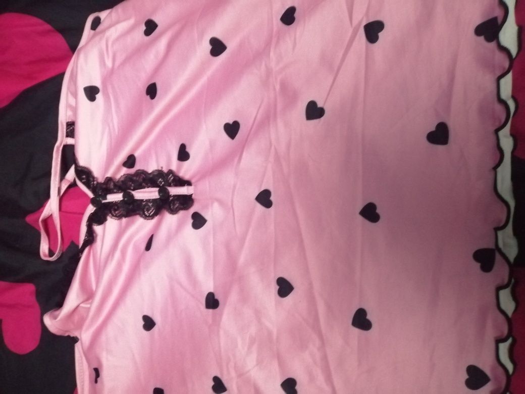Różowa piżamka nocna xl
