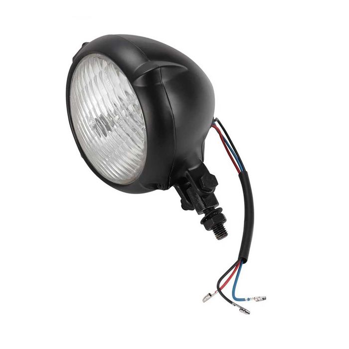 Farol 10 cm com Lâmpada H4 para motos custom