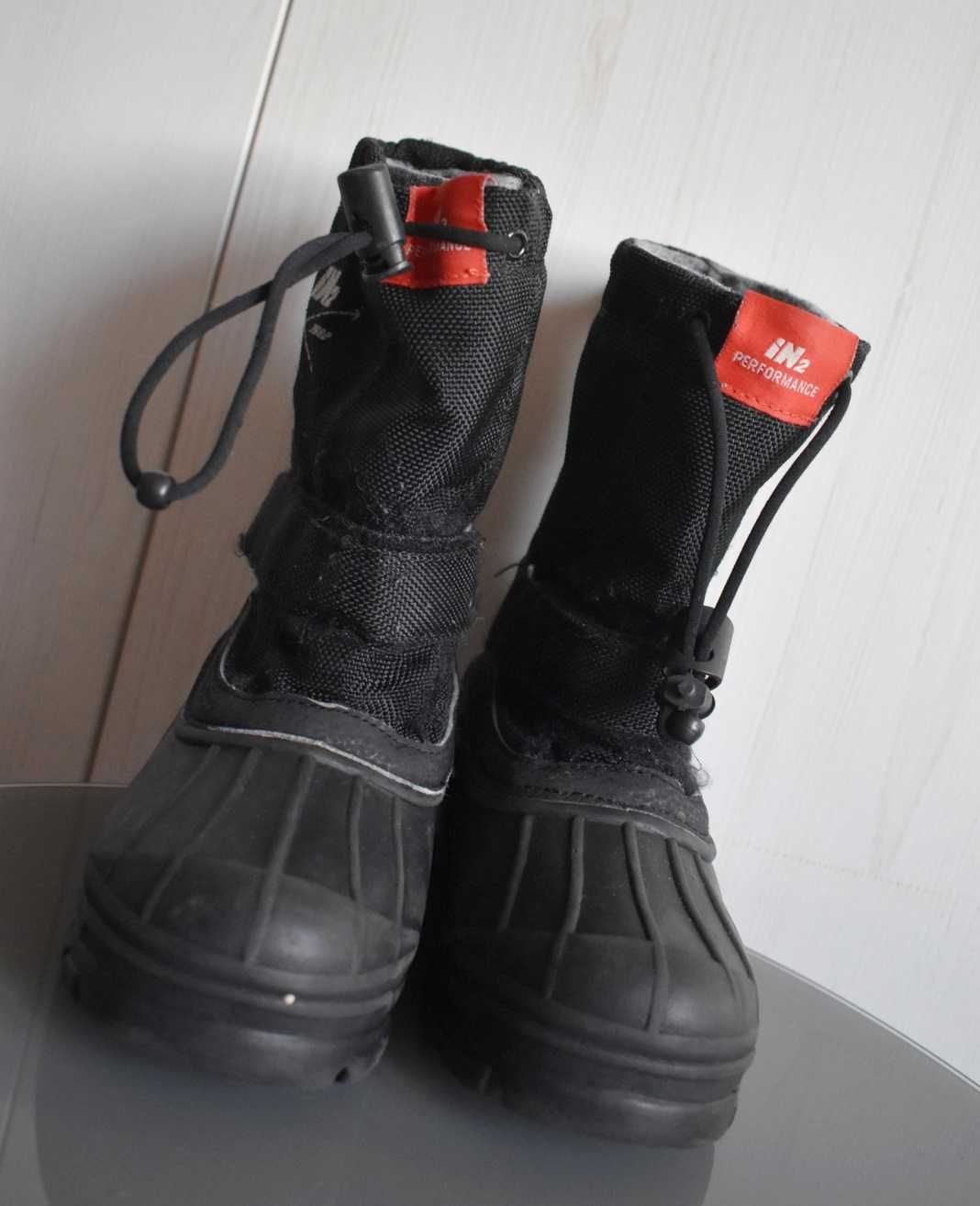 Buty zimowe 30 śniegowce iN2 wodoodporne ocieplane wysokie zimę ciepłe