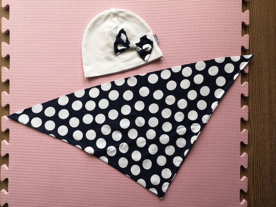 Czapka szalik bawełniany