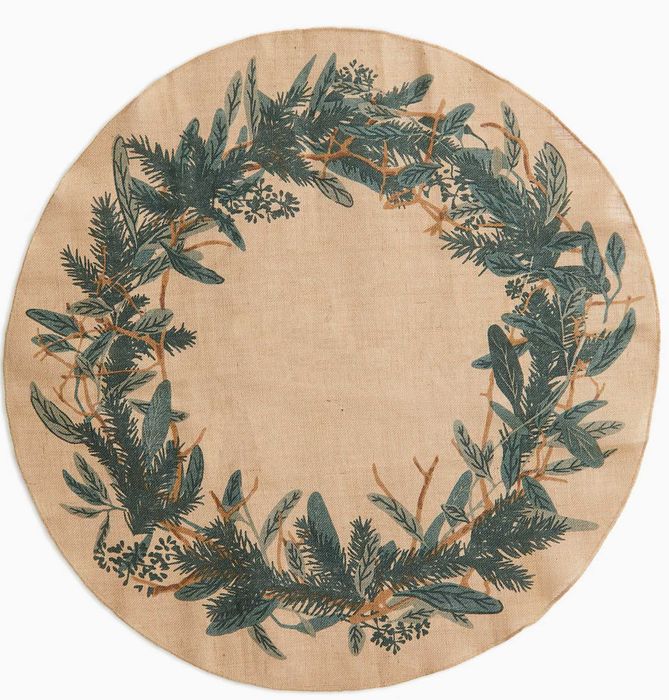 Jutowy dywanik pod choinkę H&M