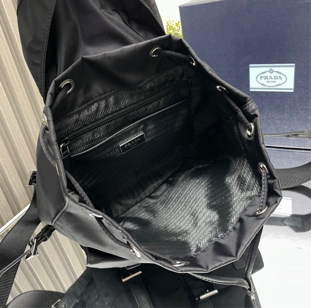 Prada Mochila Preto Novo Mulher