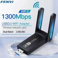 1300 Мбіт/с USB3.0 Wi-Fi адаптер дводіапазонний 2,4G 5 ГГц бездротовий