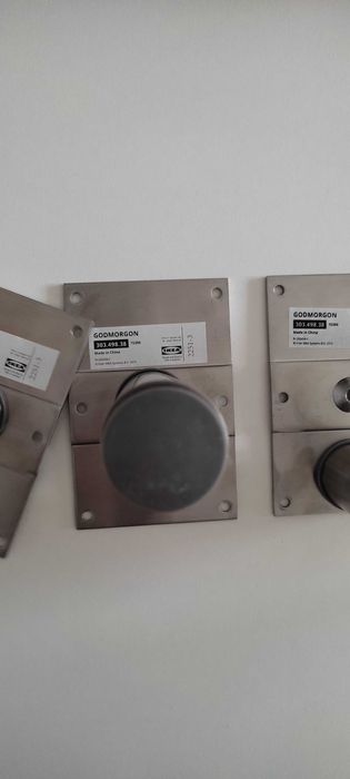 IKEA GODMORGON – nogi okrągłe ze stali nierdzewnej, 14–25 cm (6 szt.)